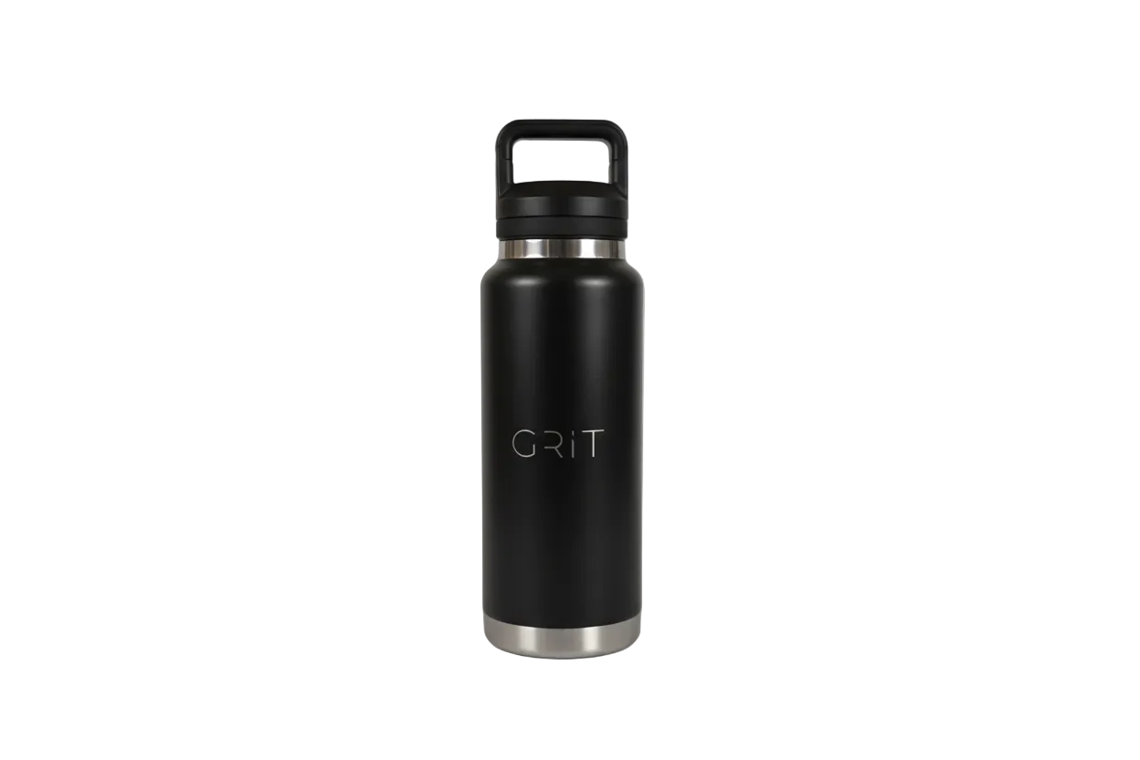 Black GRIT 36oz Yeti Bottle